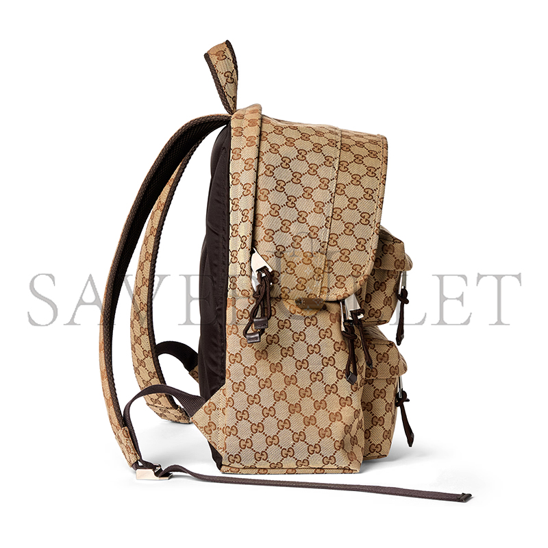 GUCCI GG CANVAS MEDIUM BACKPACK 800265 (40*36.5*23cm) GUCCI GG CANVAS MEDIUM BACKPACK 800265 (40*36.5*23cm)